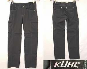 Kuhl Pants Convertible Hiking Pants Women's Size 2 Charcoal Zip Off #J6098
